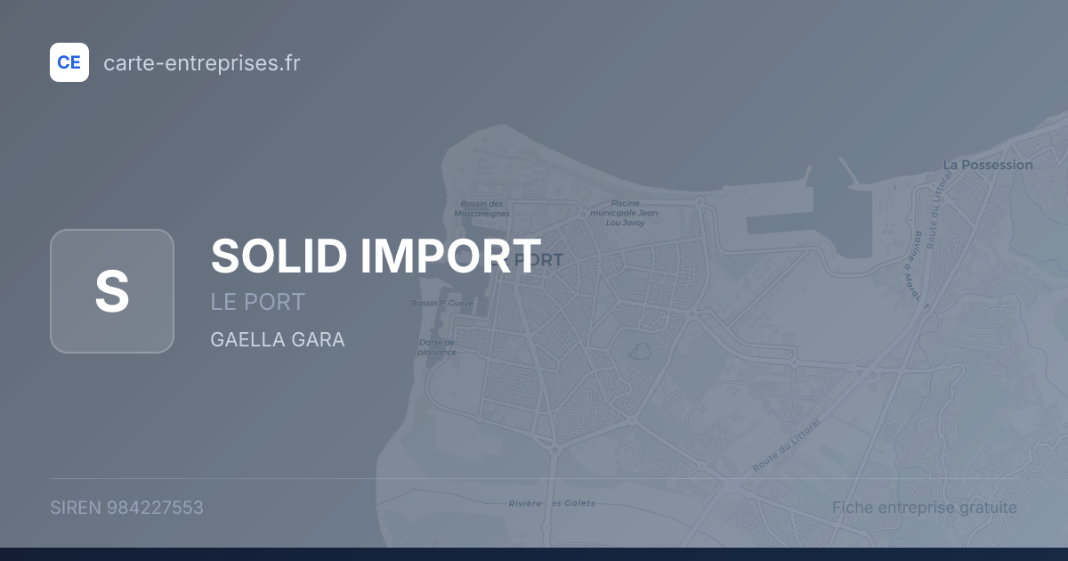 SOLID IMPORT — 984227553 — fiche entreprise