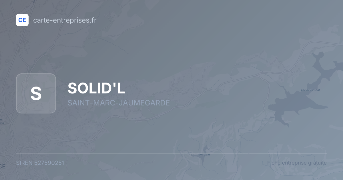 SOLID'L — 527590251 — fiche entreprise