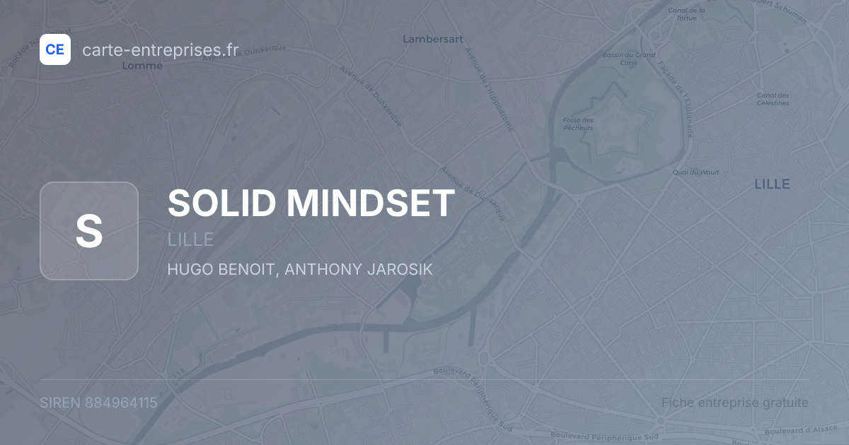 SOLID MINDSET — 884964115 — fiche entreprise