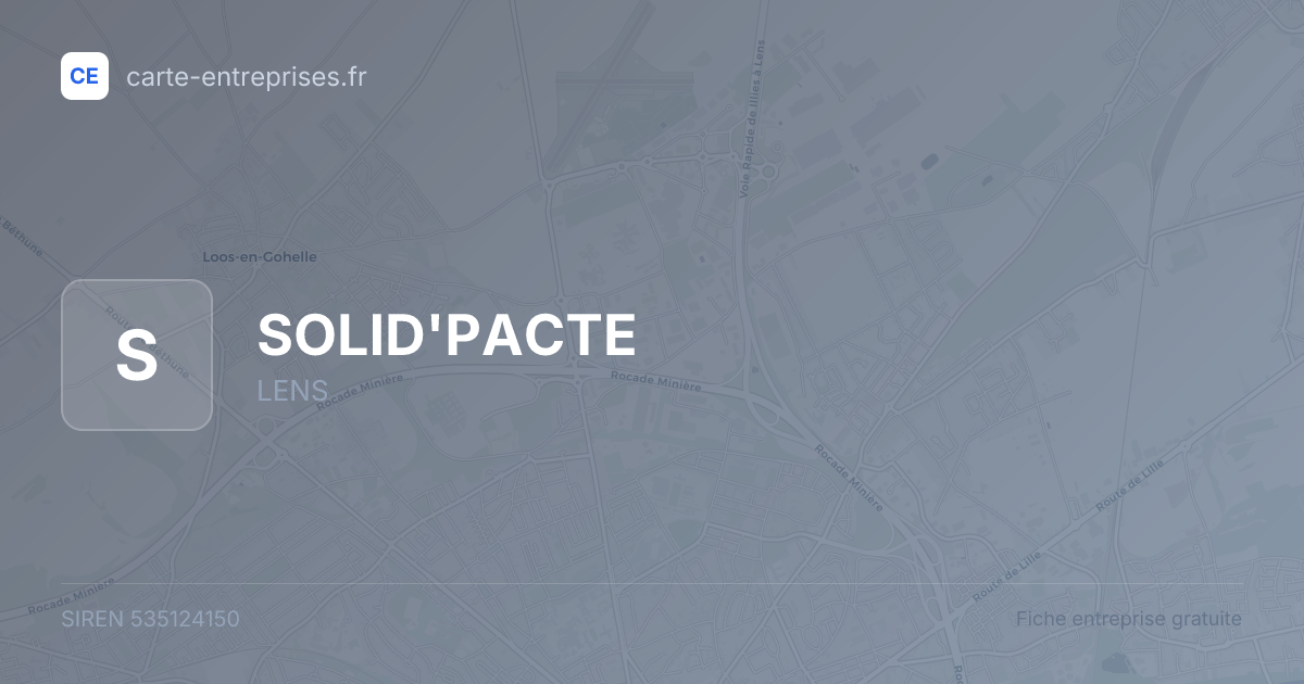 SOLID'PACTE — 535124150 — fiche entreprise