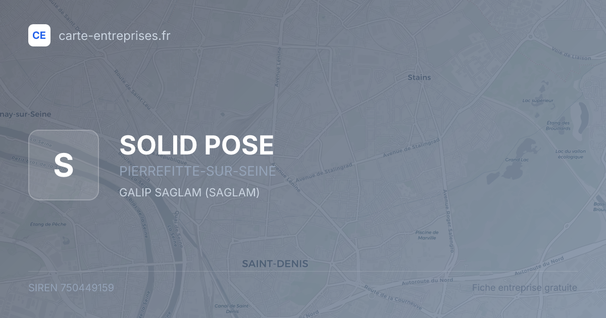 SOLID POSE — 750449159 — fiche entreprise