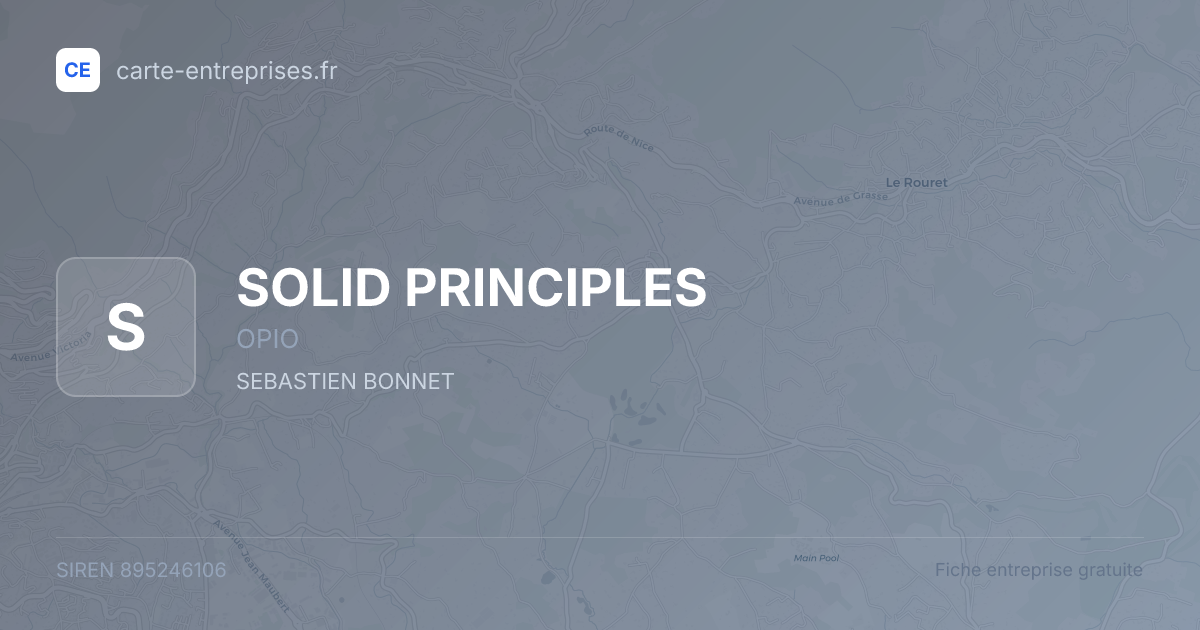 SOLID PRINCIPLES — 895246106 — fiche entreprise