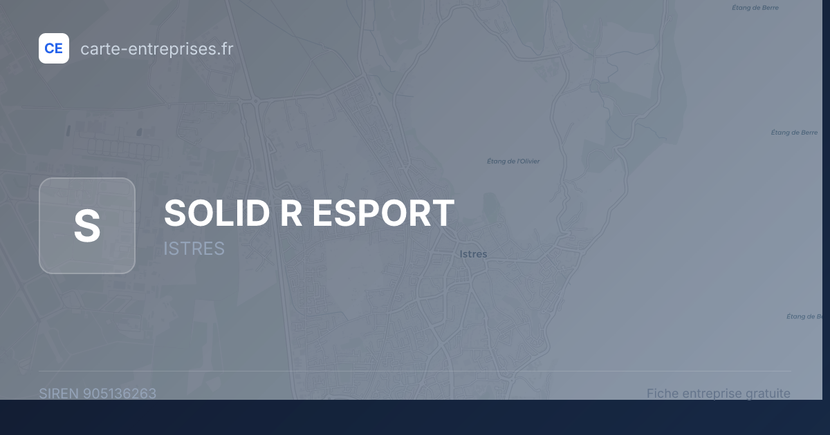 SOLID R ESPORT — 905136263 — fiche entreprise