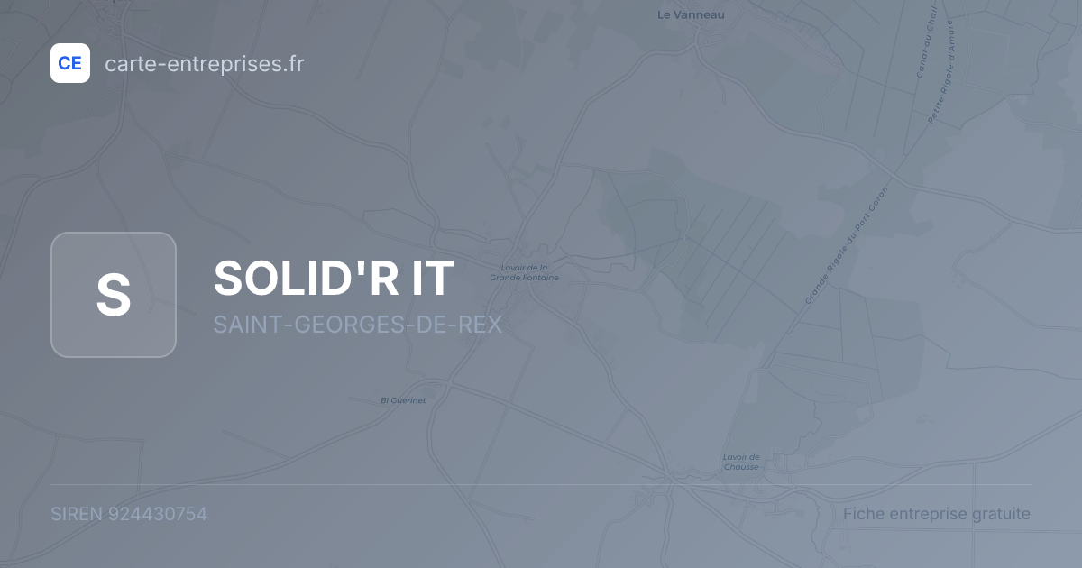 SOLID'R IT — 924430754 — fiche entreprise