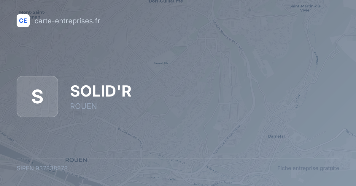 SOLID'R — 937838878 — fiche entreprise