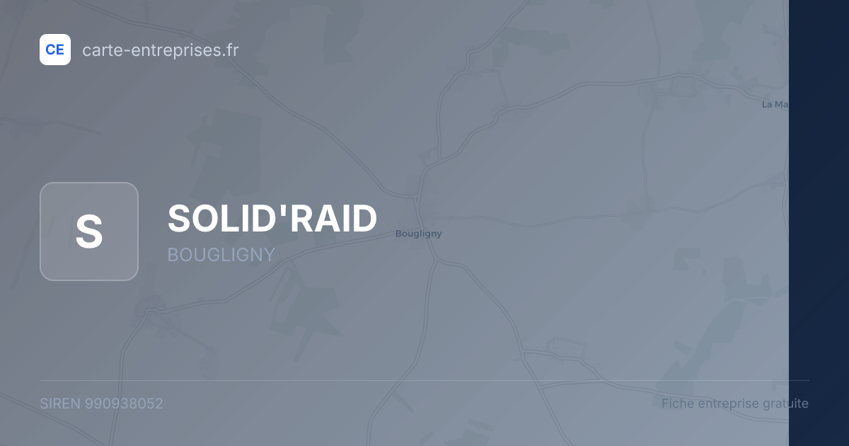 SOLID'RAID — 990938052 — fiche entreprise
