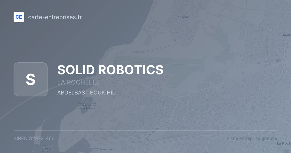 SOLID ROBOTICS — 829721463 — fiche entreprise