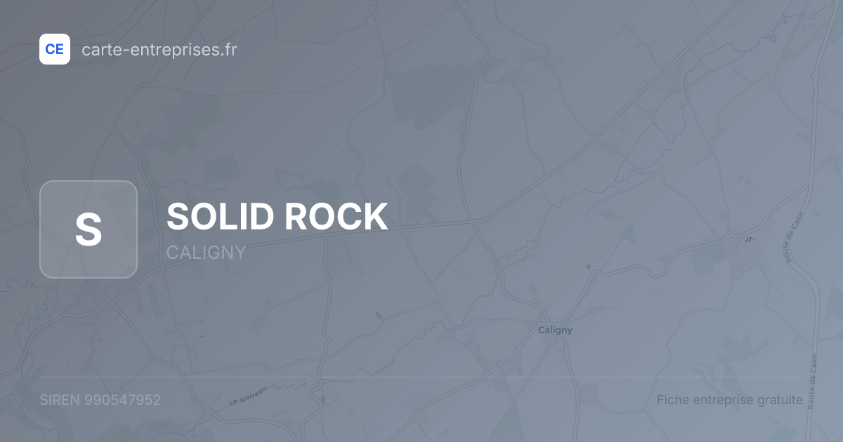 SOLID ROCK — 990547952 — fiche entreprise