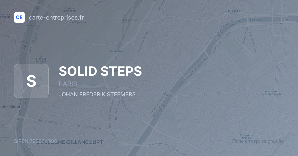 SOLID STEPS — 792904500 — fiche entreprise