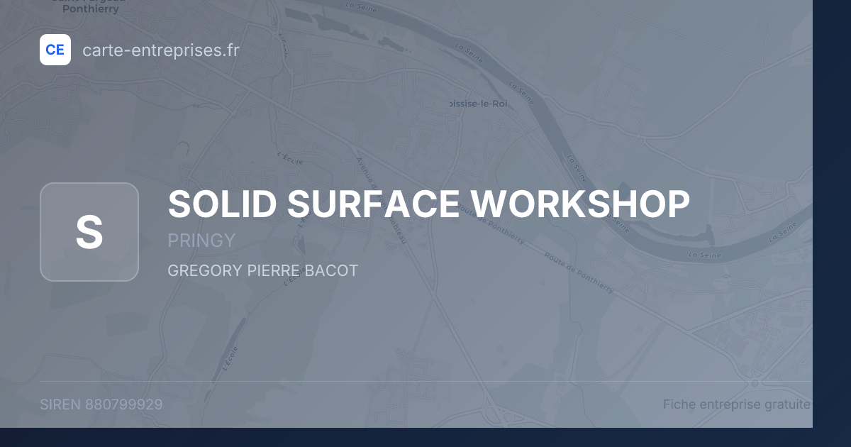 SOLID SURFACE WORKSHOP — 880799929 — fiche entreprise
