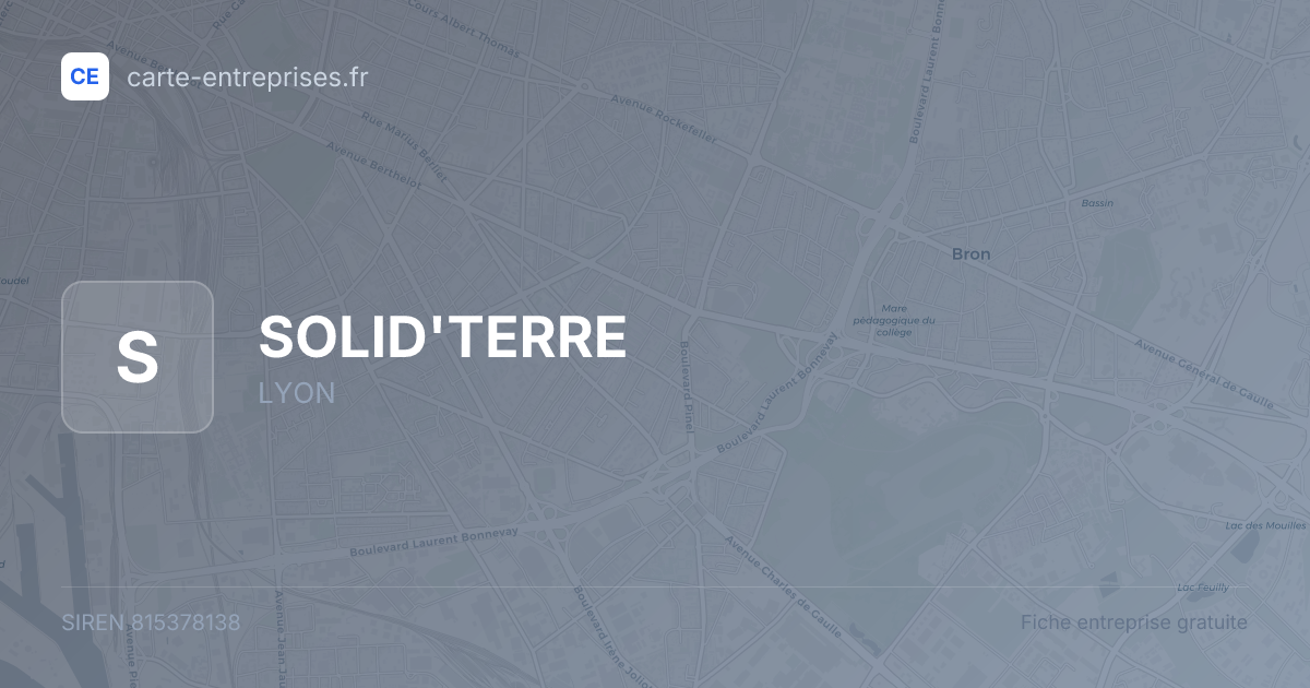 SOLID'TERRE — 815378138 — fiche entreprise