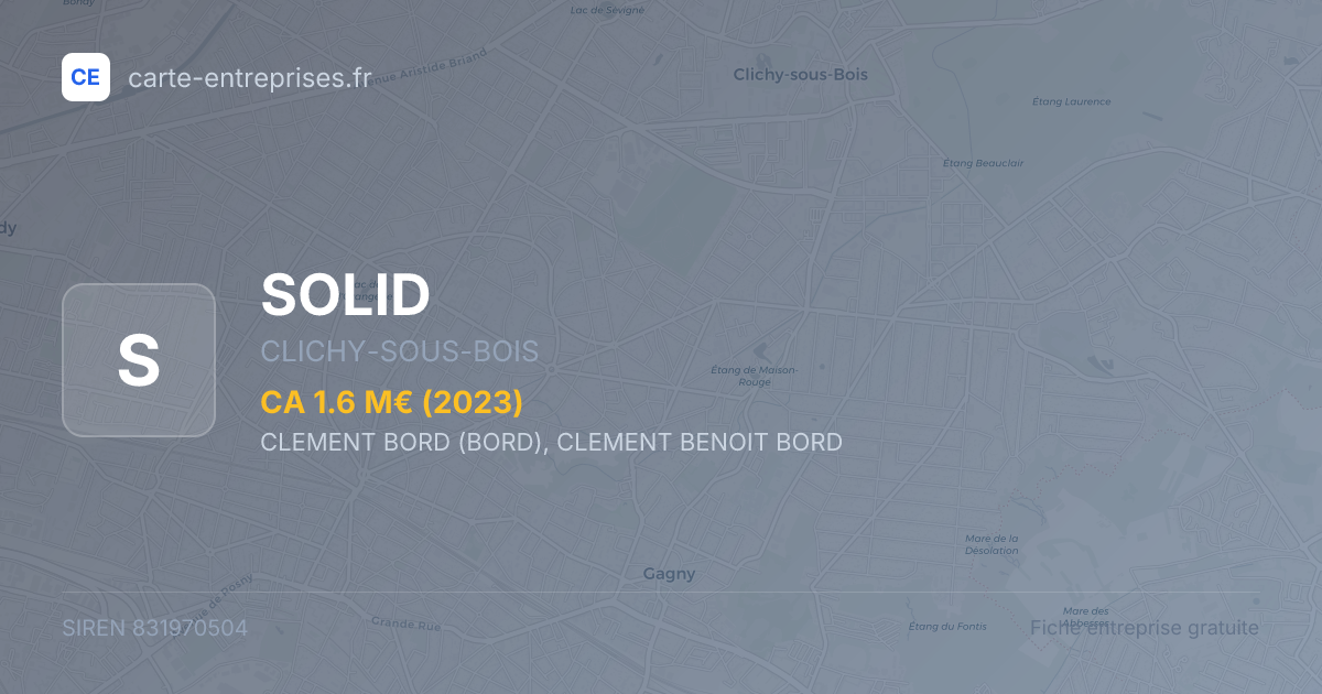 SOLID — 831970504 — fiche entreprise