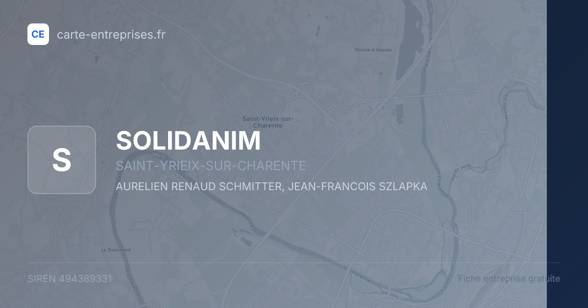 SOLIDANIM — 494389331 — fiche entreprise