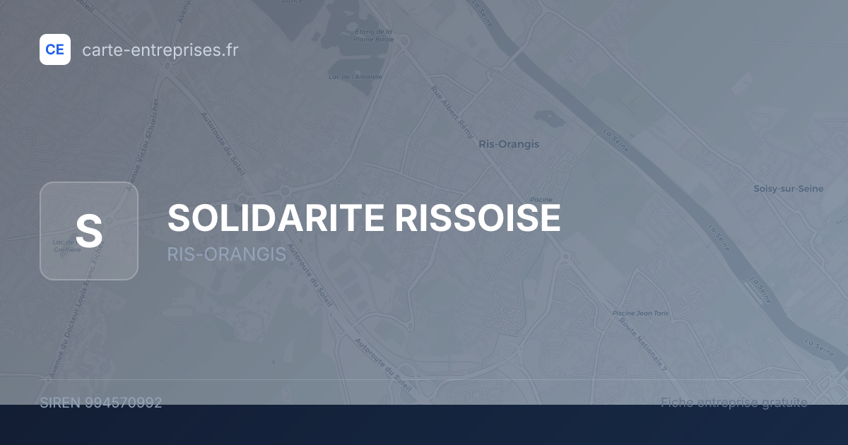 SOLIDARITE RISSOISE — 994570992 — fiche entreprise