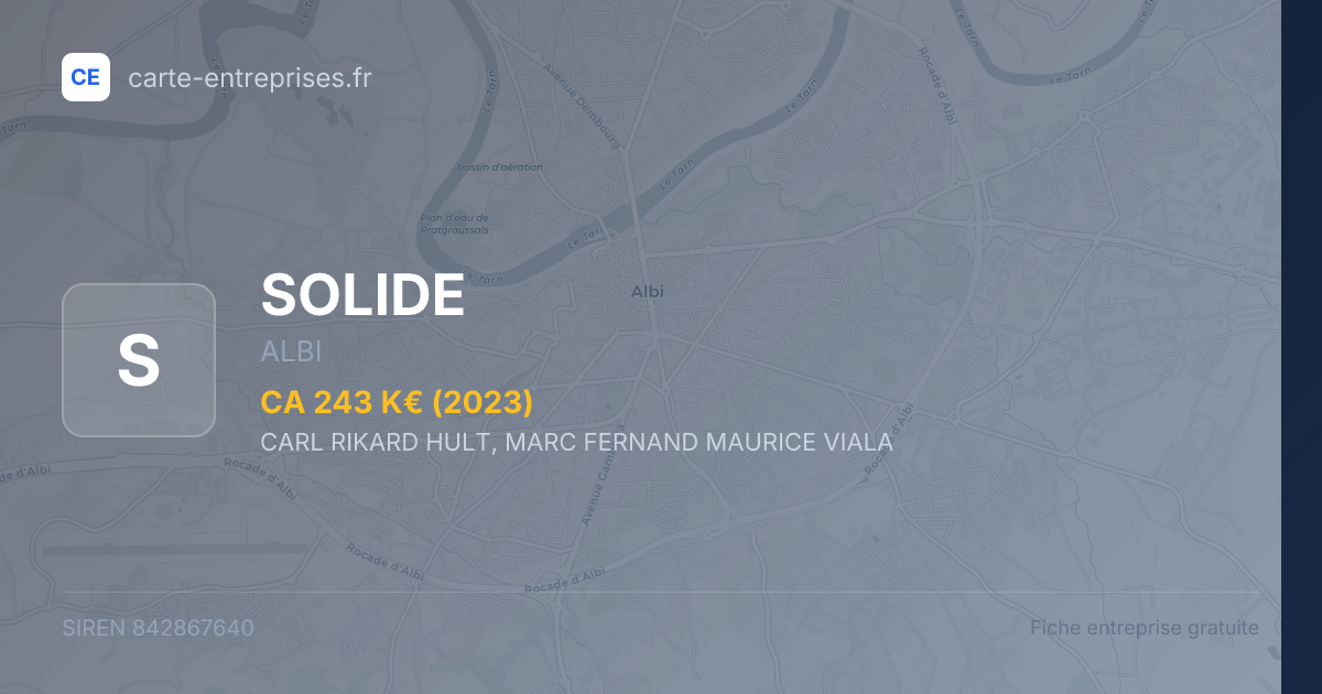 SOLIDE — 842867640 — fiche entreprise