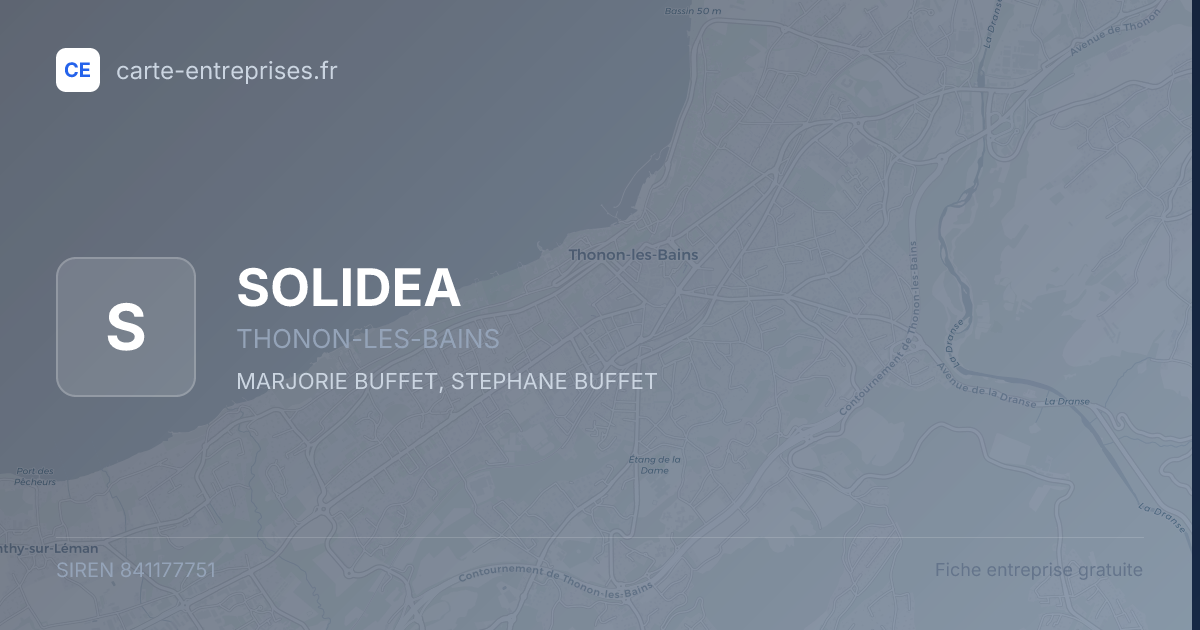 SOLIDEA — 841177751 — fiche entreprise