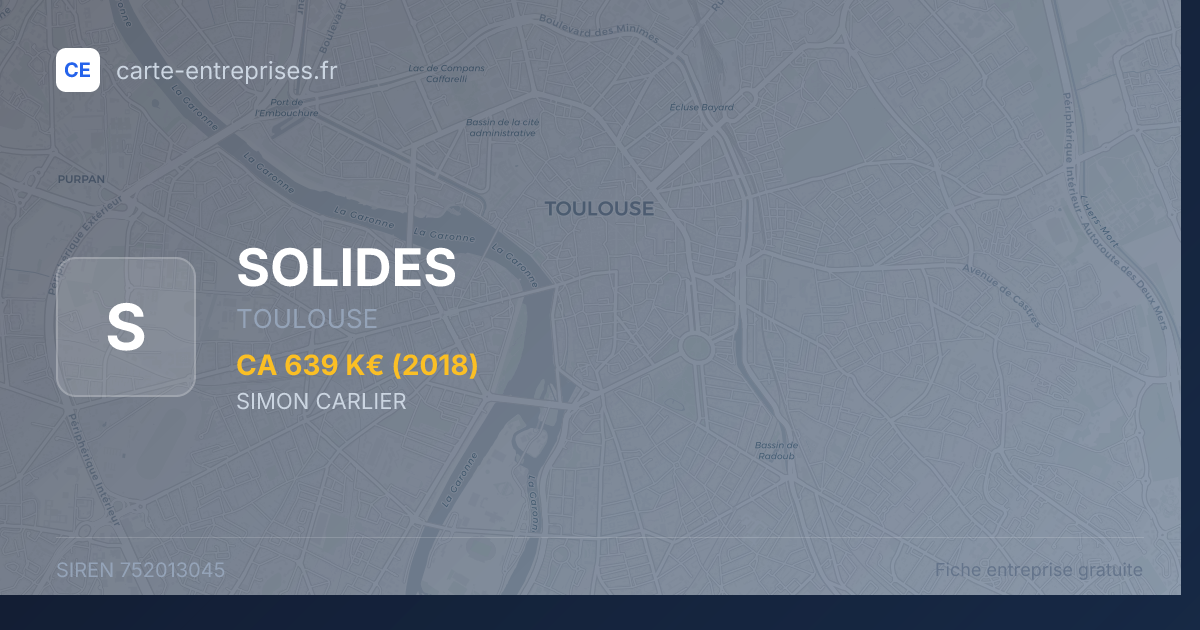 SOLIDES — 752013045 — fiche entreprise