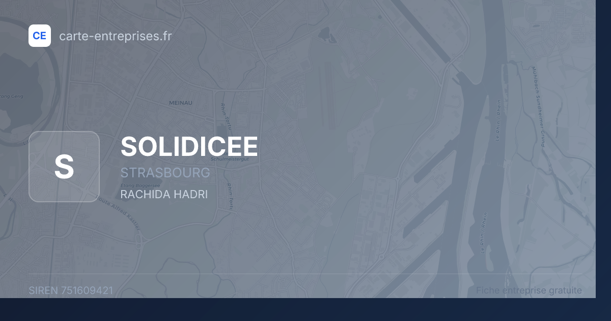 SOLIDICEE — 751609421 — fiche entreprise