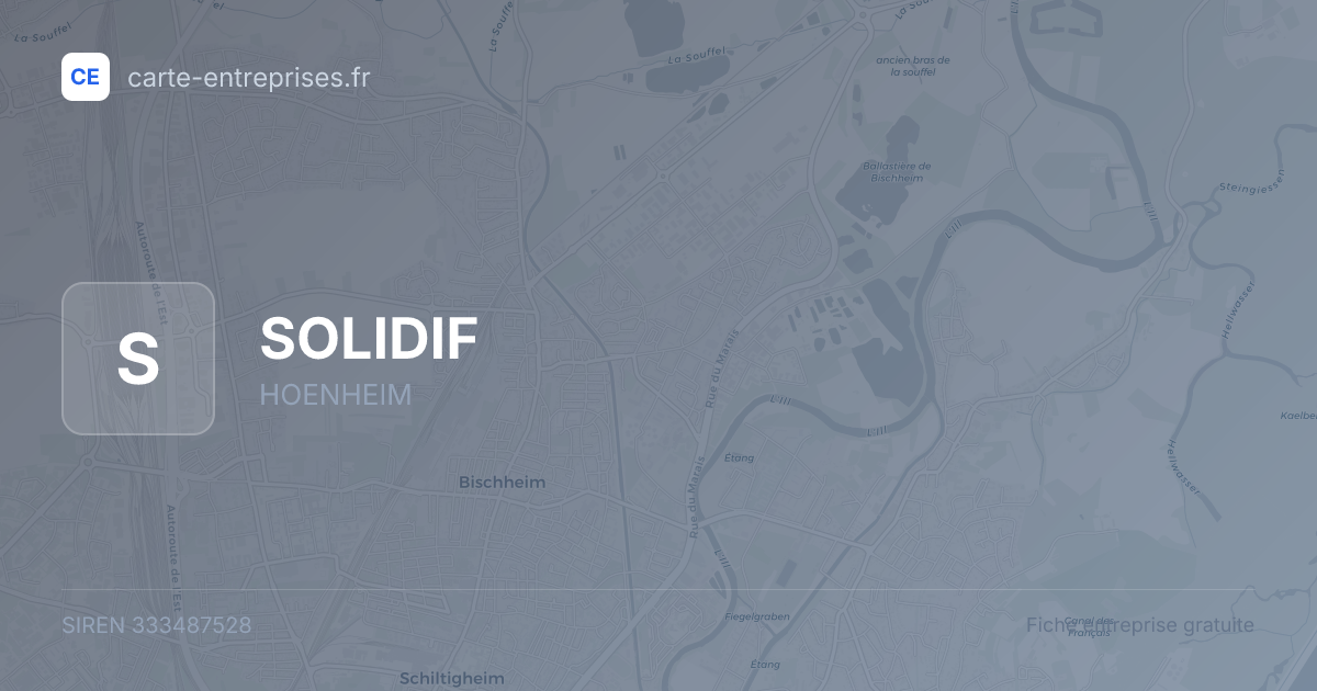 SOLIDIF — 333487528 — fiche entreprise