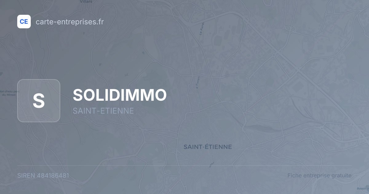 SOLIDIMMO — 484186481 — fiche entreprise