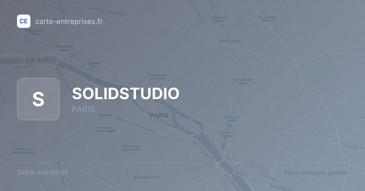 SOLIDSTUDIO — 489196105 — fiche entreprise
