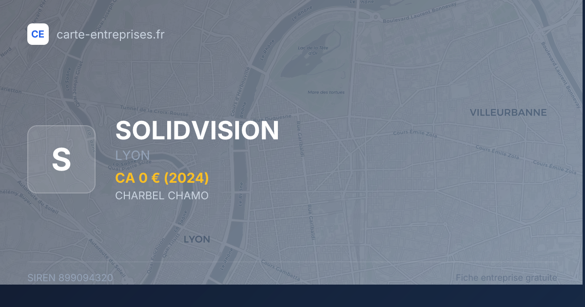 SOLIDVISION — 899094320 — fiche entreprise