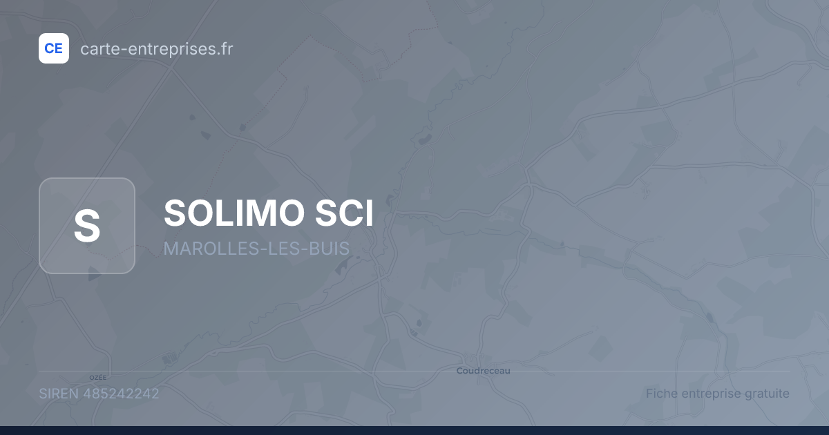 SOLIMO SCI — 485242242 — fiche entreprise