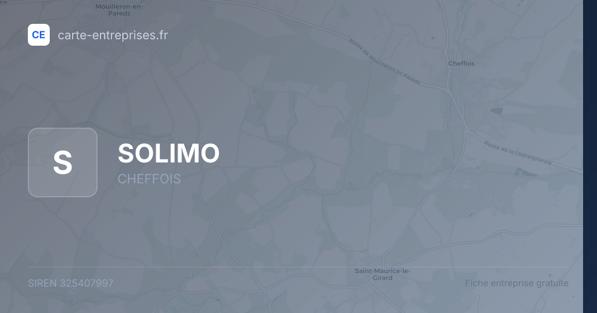SOLIMO — 325407997 — fiche entreprise