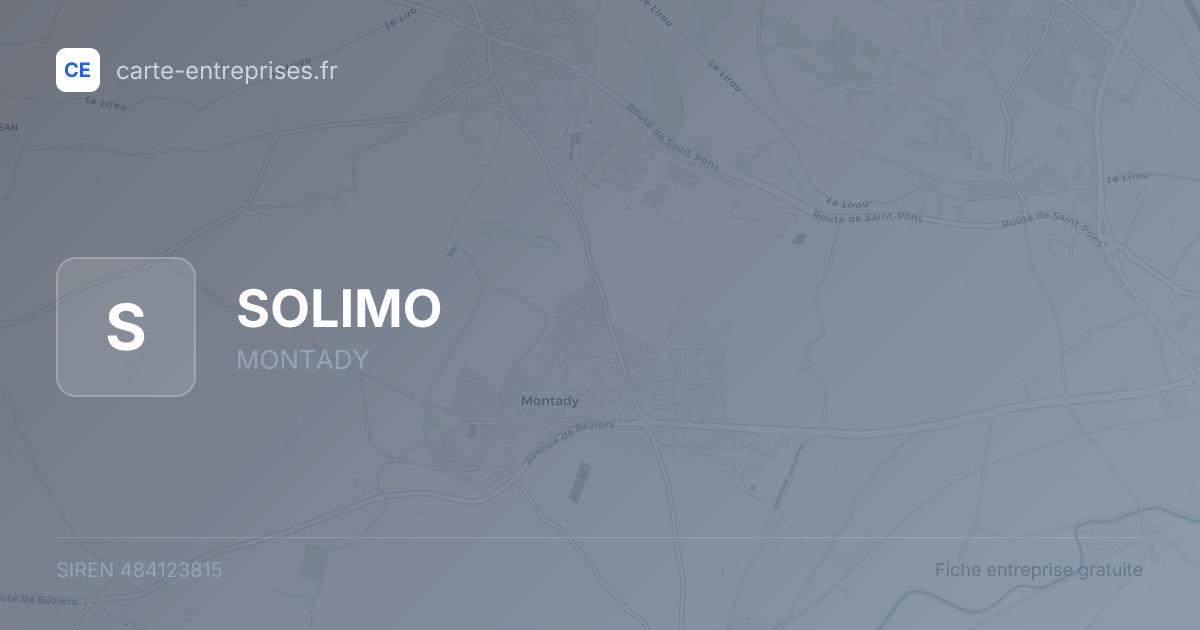 SOLIMO — 484123815 — fiche entreprise