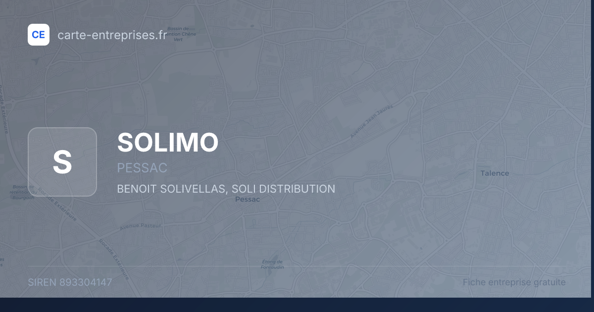 SOLIMO — 893304147 — fiche entreprise