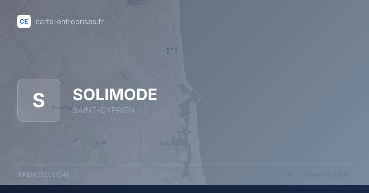 SOLIMODE — 352031546 — fiche entreprise