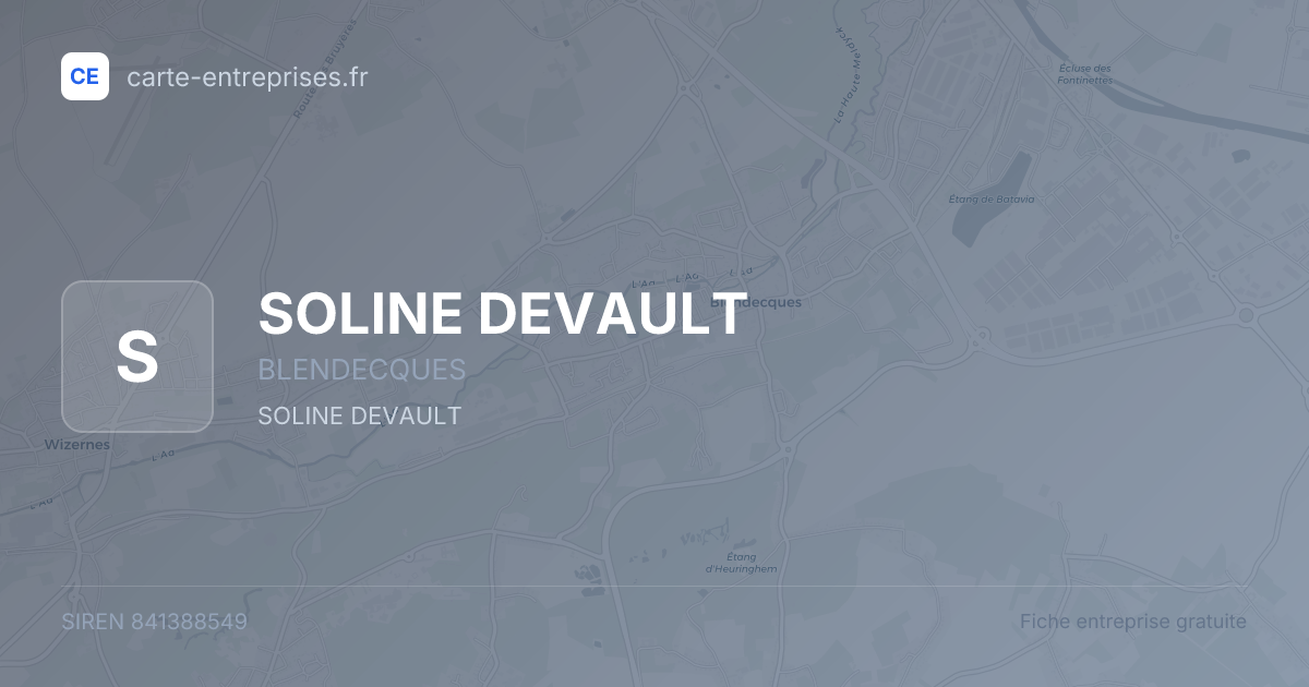 SOLINE DEVAULT — 841388549 — fiche entreprise