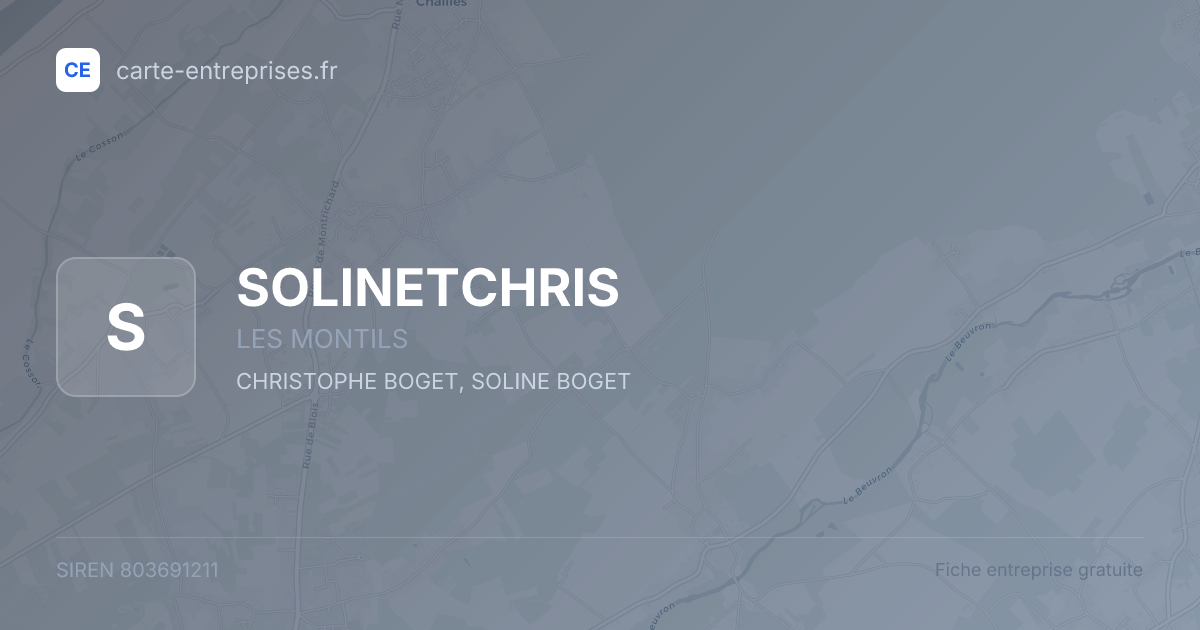 SOLINETCHRIS — 803691211 — fiche entreprise