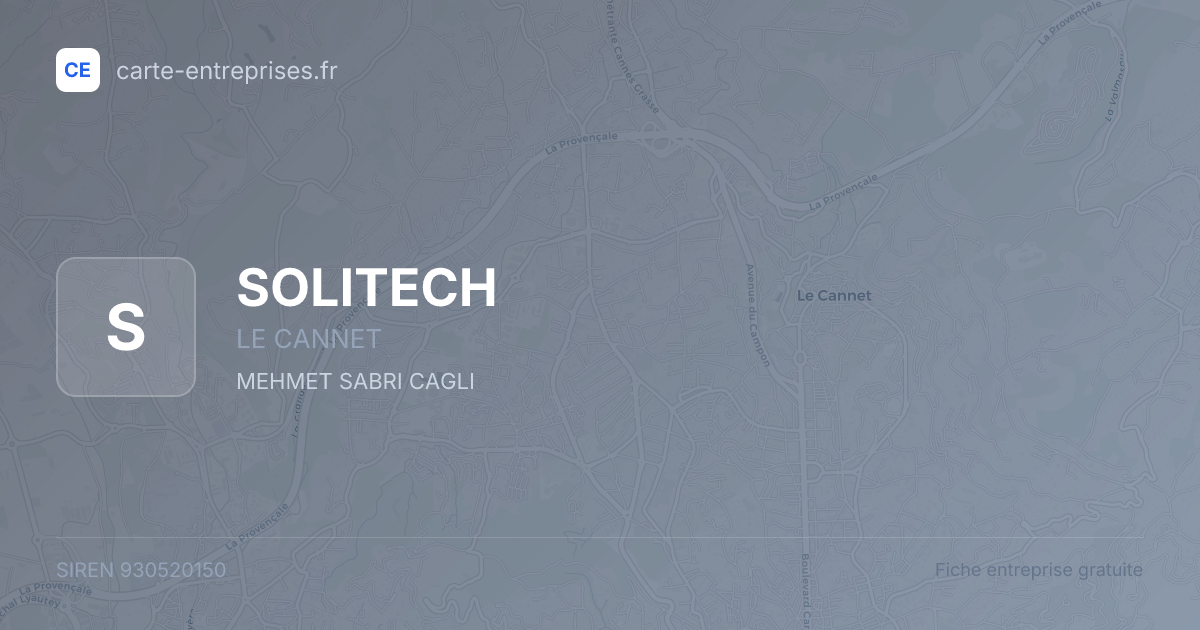 SOLITECH — 930520150 — fiche entreprise