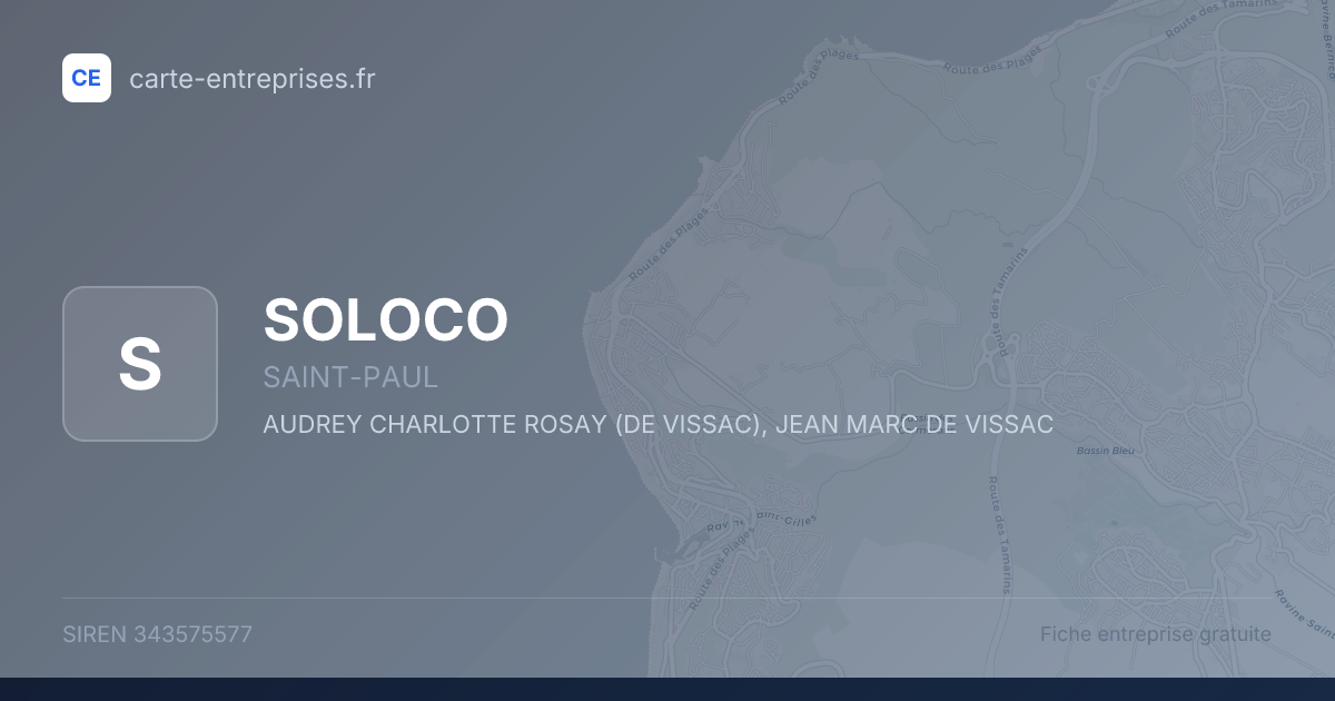 SOLOCO — 343575577 — fiche entreprise