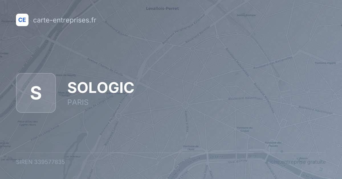 SOLOGIC — 339577835 — fiche entreprise