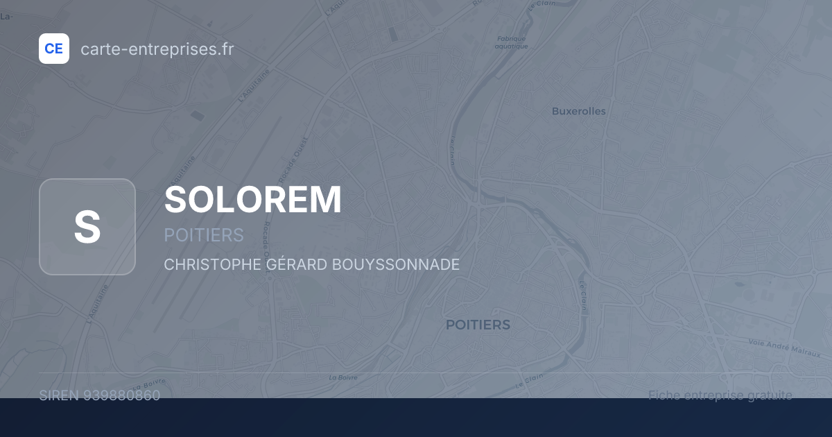SOLOREM — 939880860 — fiche entreprise