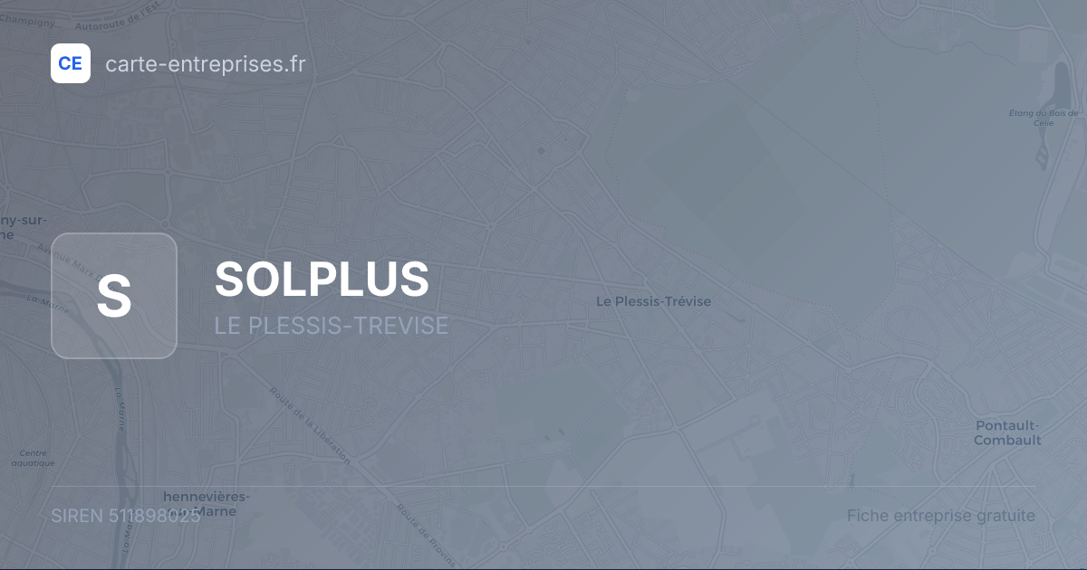 SOLPLUS — 511898025 — fiche entreprise