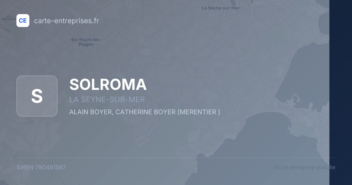 SOLROMA — 790491567 — fiche entreprise