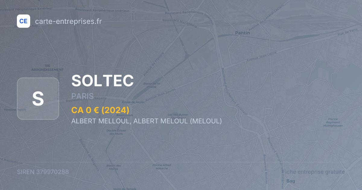 SOLTEC — 379970288 — fiche entreprise