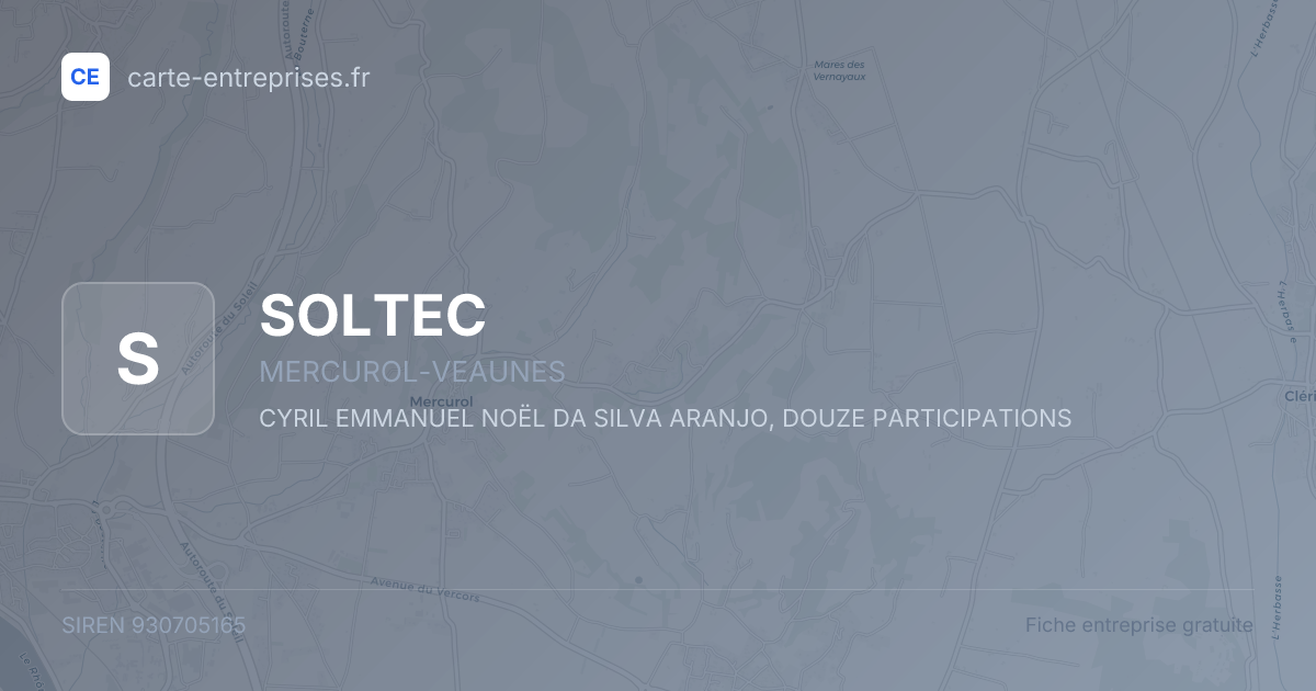 SOLTEC — 930705165 — fiche entreprise
