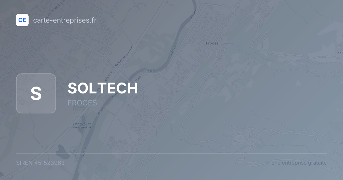 SOLTECH — 451523963 — fiche entreprise