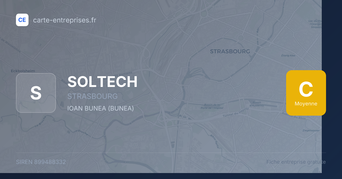 SOLTECH — 899488332 — fiche entreprise
