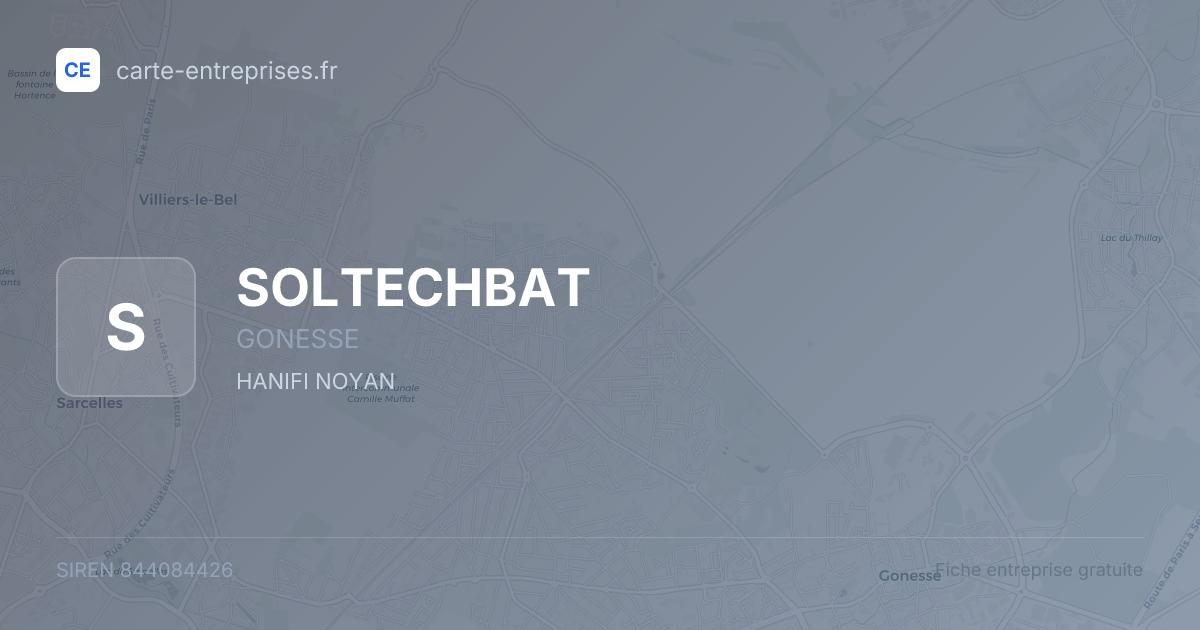 SOLTECHBAT — 844084426 — fiche entreprise