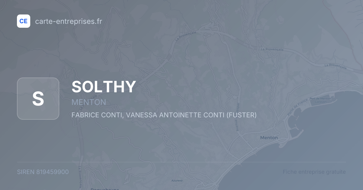SOLTHY — 819459900 — fiche entreprise