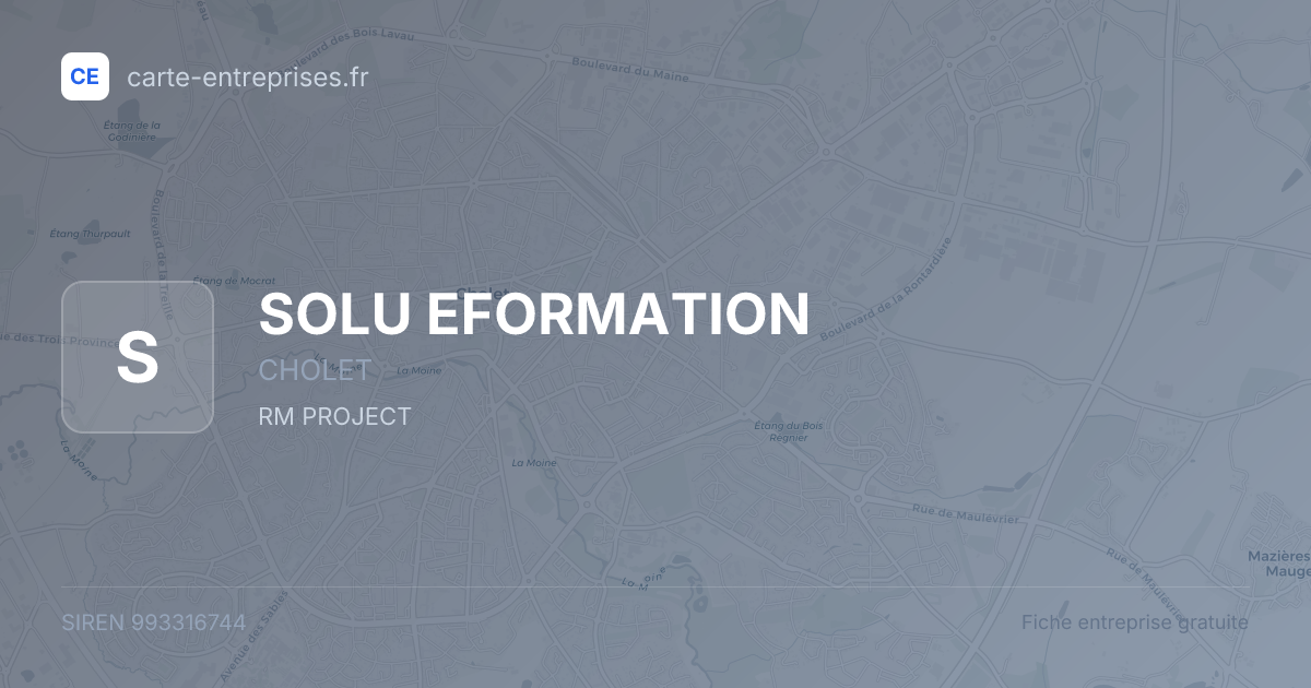 SOLU EFORMATION — 993316744 — fiche entreprise