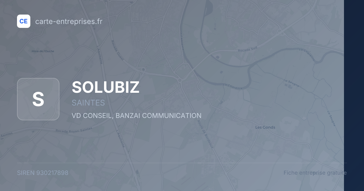 SOLUBIZ — 930217898 — fiche entreprise