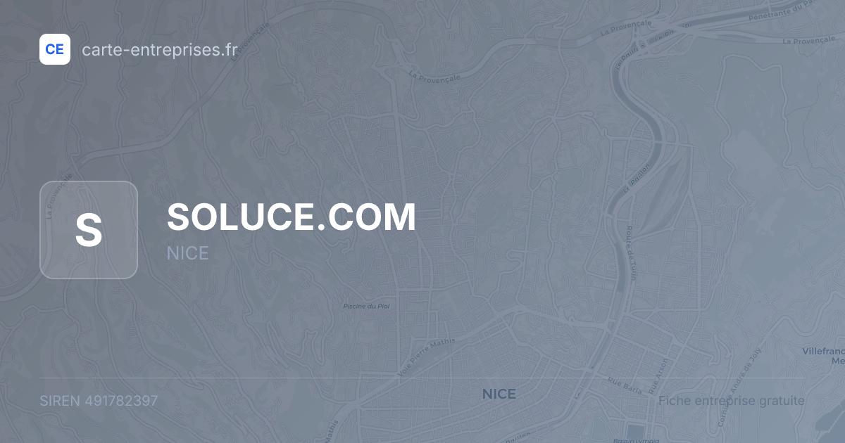 SOLUCE.COM — 491782397 — fiche entreprise