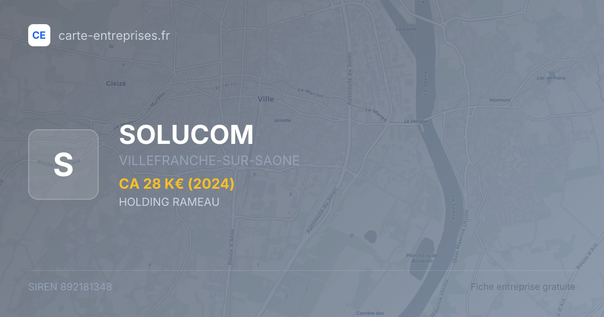 SOLUCOM — 892181348 — fiche entreprise