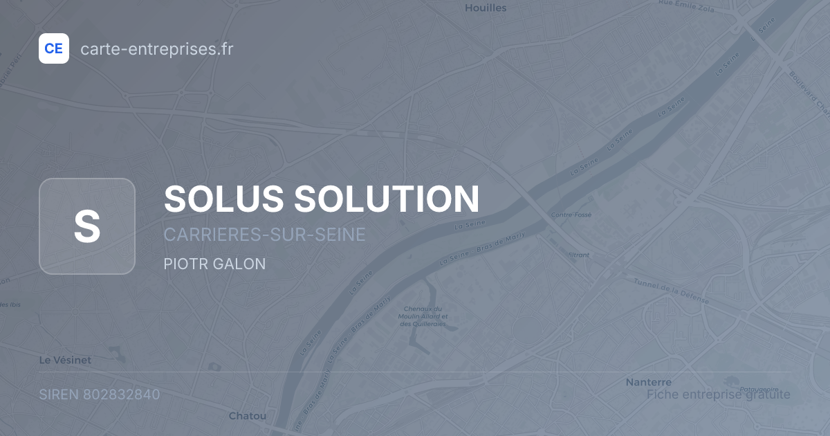 SOLUS SOLUTION — 802832840 — fiche entreprise